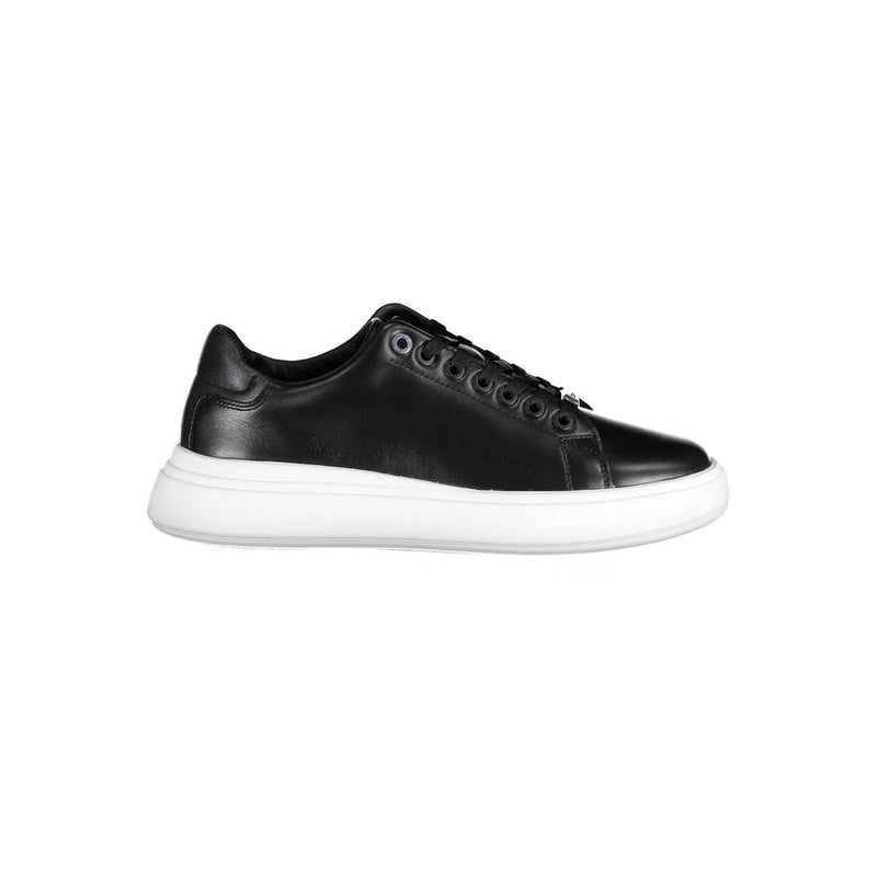Calvin Klein Black Polyester Sneaker - Stylish Athletic Footwear