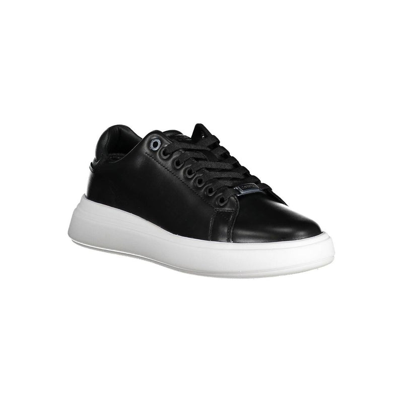 Calvin Klein Black Polyester Sneaker - Stylish Athletic Footwear