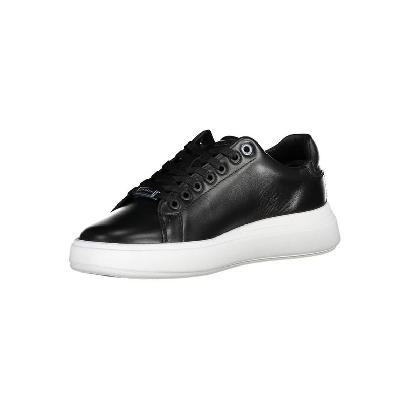 Calvin Klein Black Polyester Sneaker - Stylish Athletic Footwear