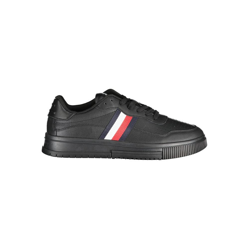 Tommy Hilfiger Black Polyester Sneaker for Men