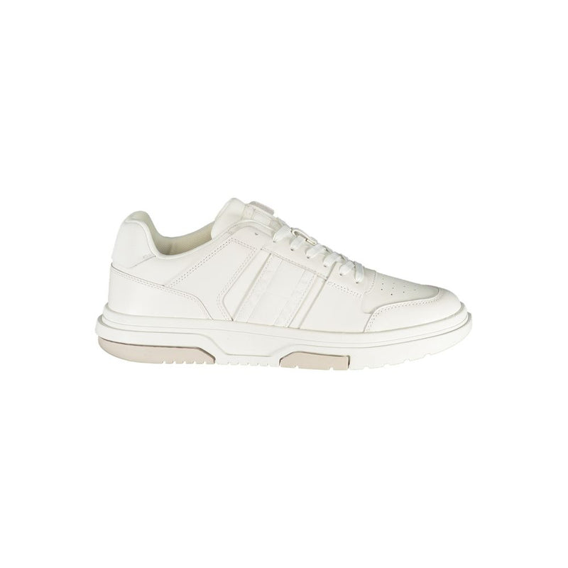 Tommy Hilfiger White Polyester Sneaker for Men - Stylish & Comfortable
