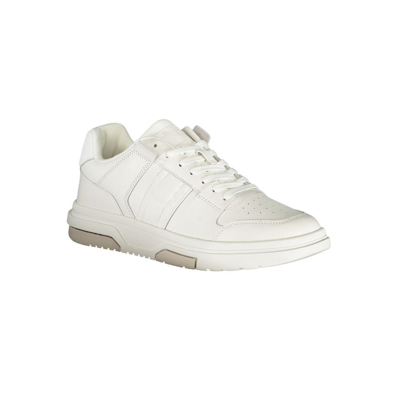 Tommy Hilfiger White Polyester Sneaker for Men - Stylish & Comfortable