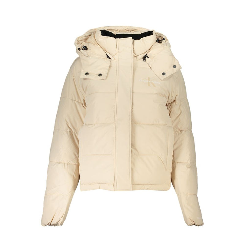 Veste Beige en Polyester Calvin Klein avec Capuche Amovible