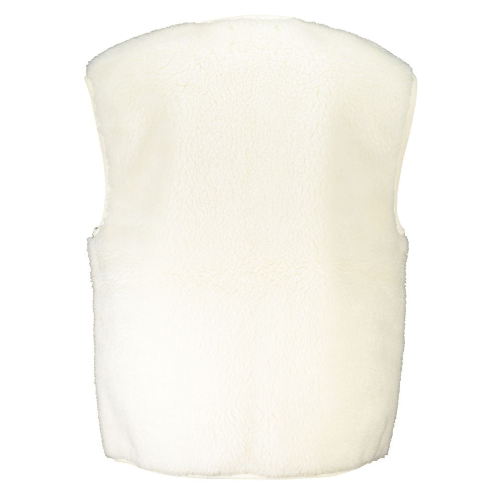 Calvin Klein White Sleeveless Jacket for Women - Minimalist Elegance