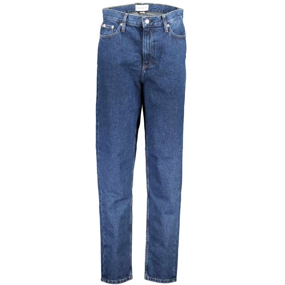 Calvin Klein Blue Cotton Mom Jeans Denim - Style & Comfort