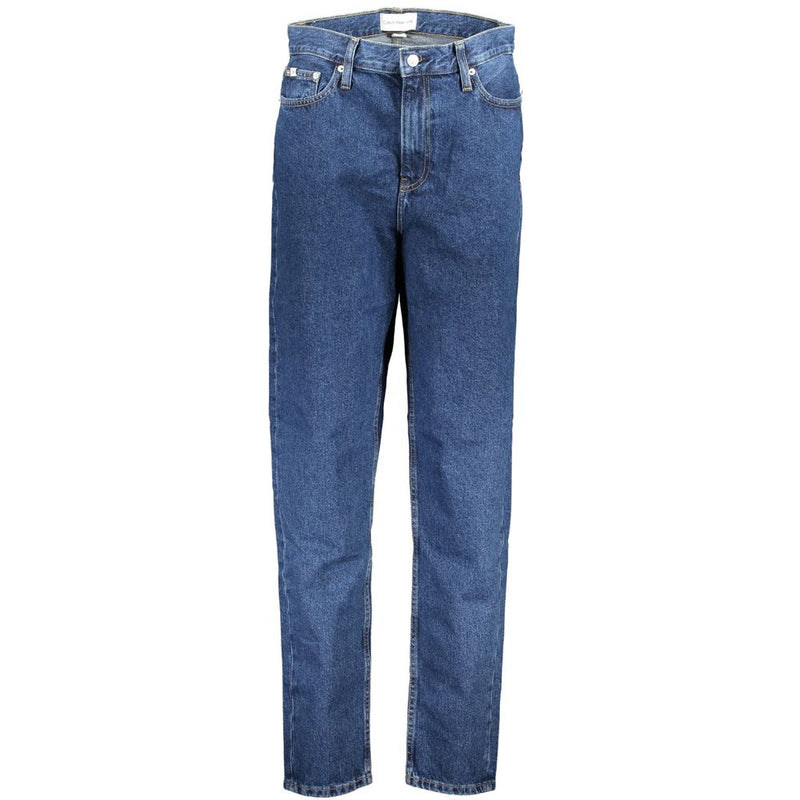 Calvin Klein Blue Cotton Mom Jeans Denim - Style & Comfort