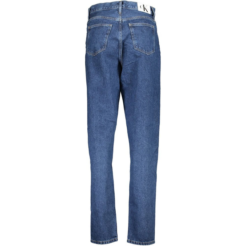 Calvin Klein Blue Cotton Mom Jeans Denim - Style & Comfort