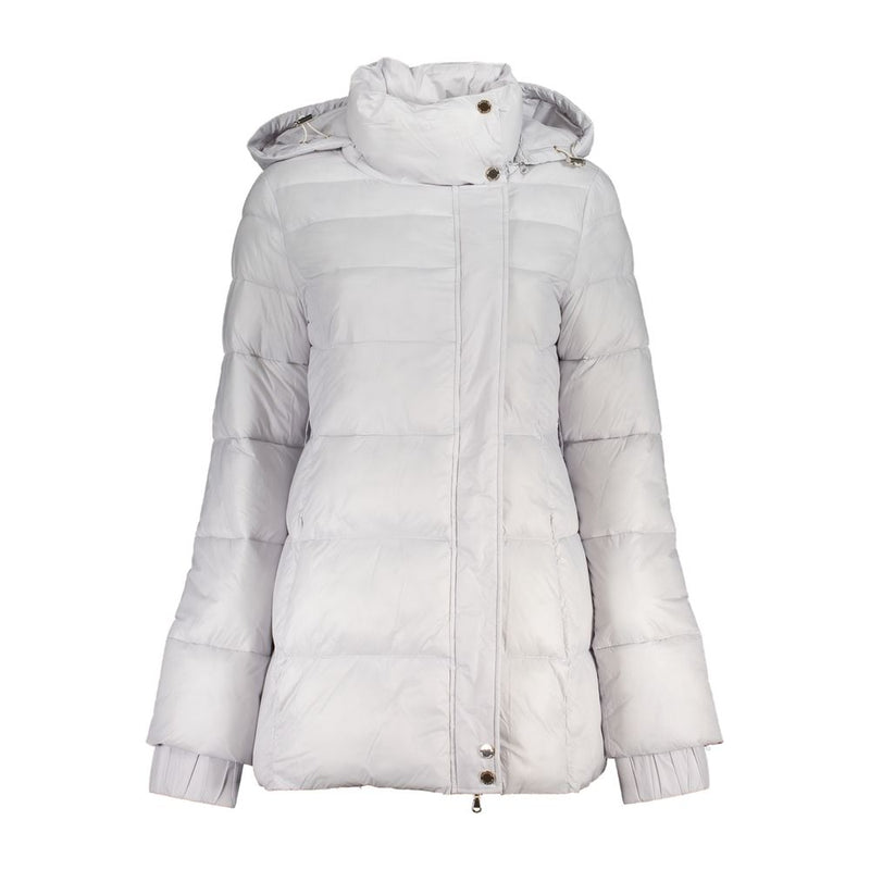 Veste à manches longues blanche en polyamide Patrizia Pepe avec capuche