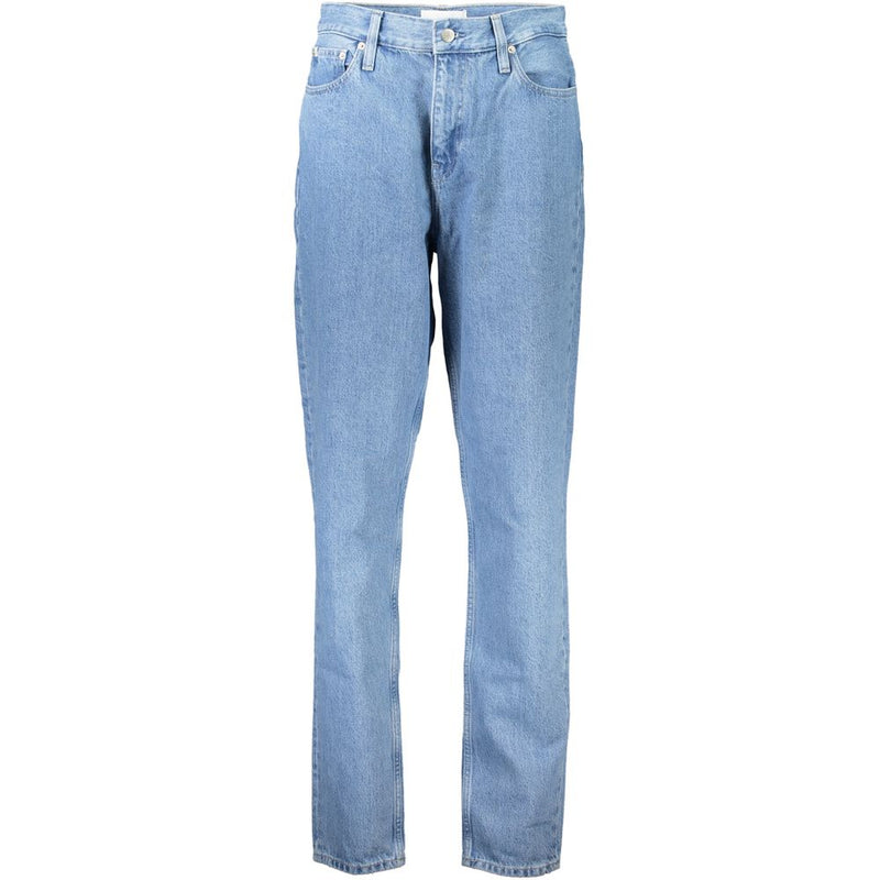 Calvin Klein Blue Cotton Mom Jeans Denim - Modern Fit