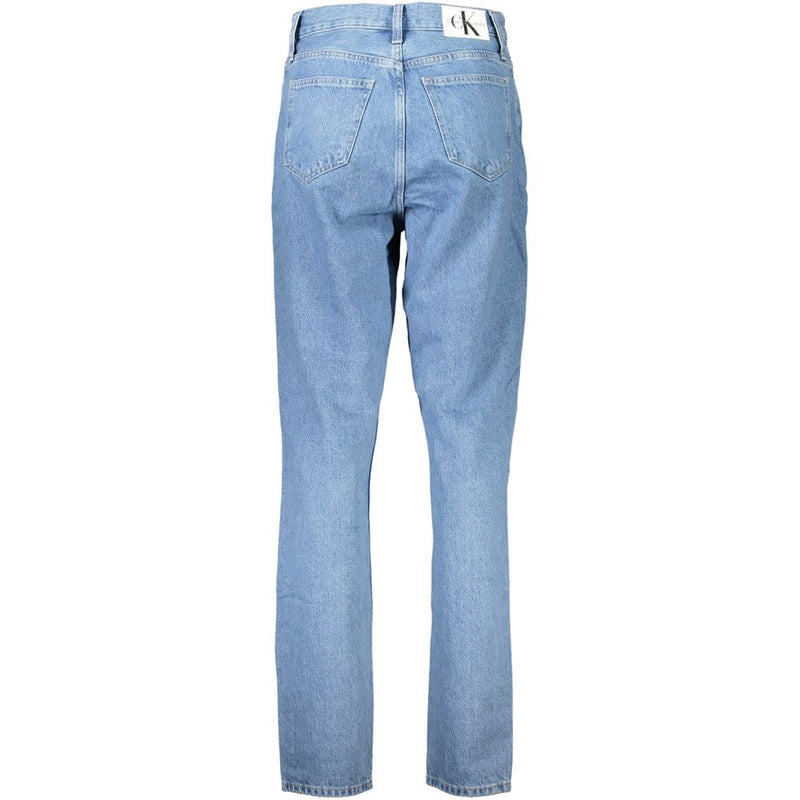 Calvin Klein Blue Cotton Mom Jeans Denim - Modern Fit
