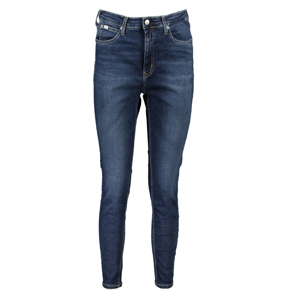 Jean Skinny Femme Ankle en Coton Bleu Calvin Klein