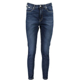 Jean Skinny Femme Ankle en Coton Bleu Calvin Klein