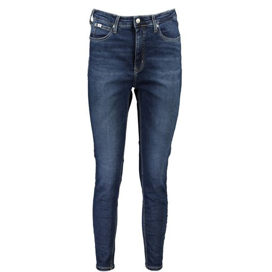Jean Skinny Femme Ankle en Coton Bleu Calvin Klein