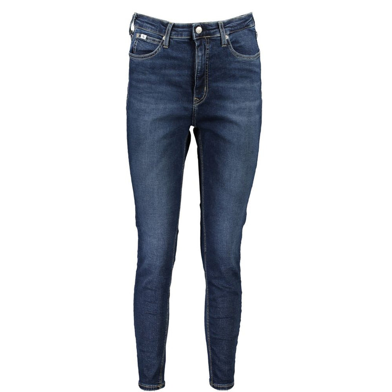Jean Skinny Femme Ankle en Coton Bleu Calvin Klein