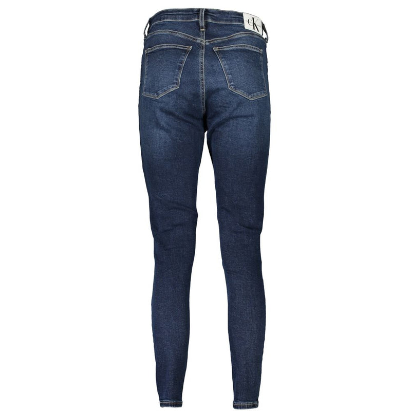 Jean Skinny Femme Ankle en Coton Bleu Calvin Klein