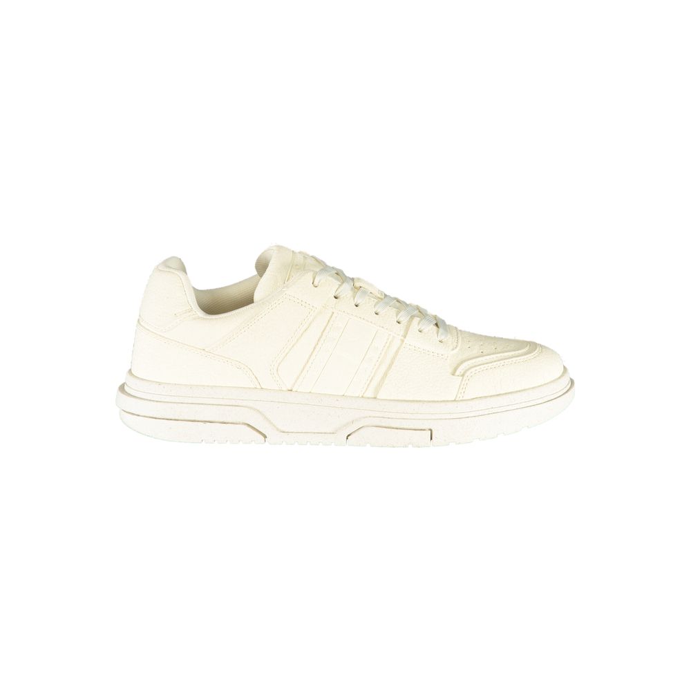 Tommy Hilfiger White Polyester Sneaker - Élégance et Confort