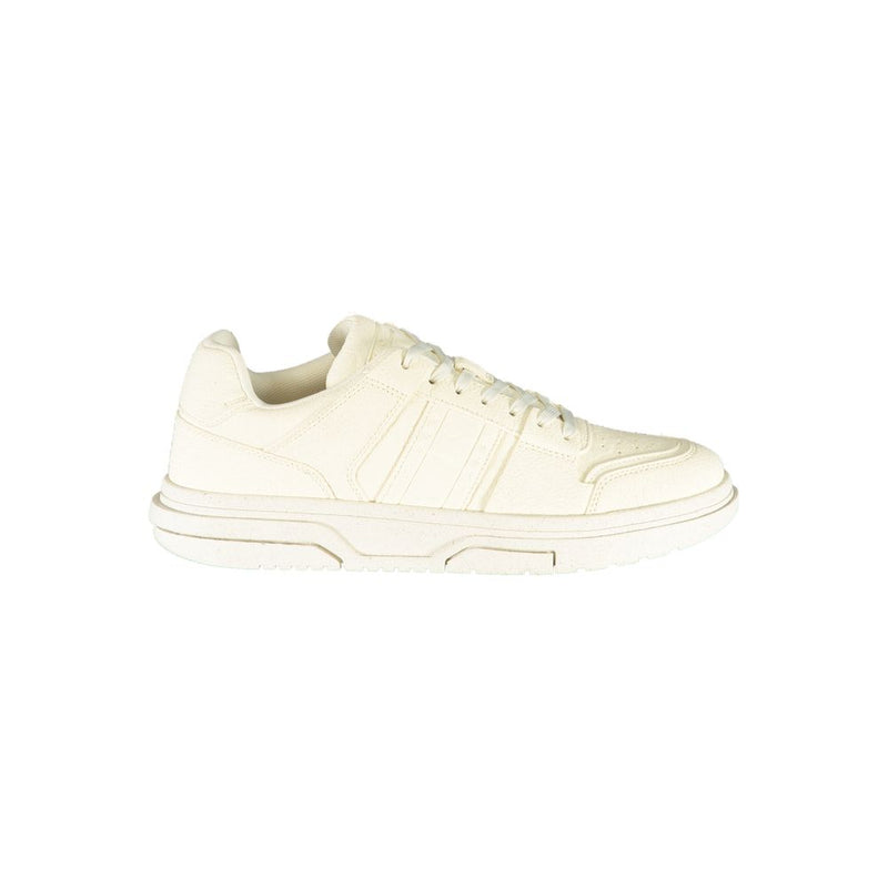 Tommy Hilfiger White Polyester Sneaker - Élégance et Confort