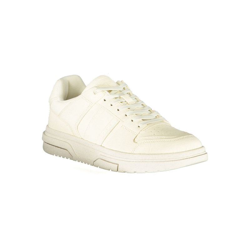 Tommy Hilfiger White Polyester Sneaker - Élégance et Confort