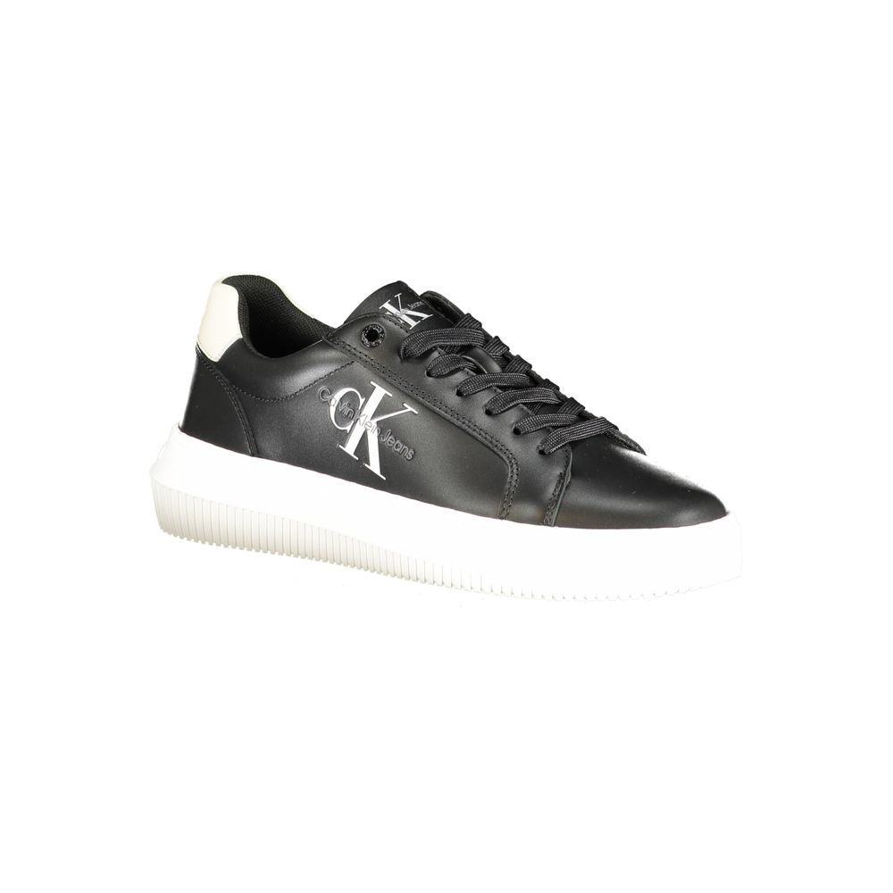 Calvin Klein Black Polyester Sneaker - Écologique et Élégant