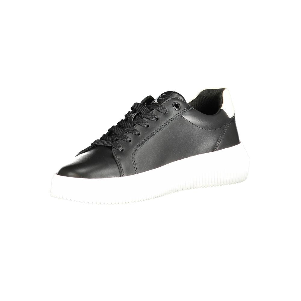 Calvin Klein Black Polyester Sneaker - Écologique et Élégant