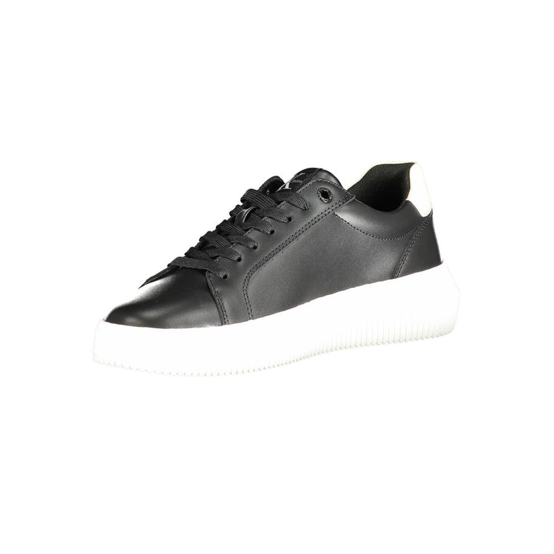 Calvin Klein Black Polyester Sneaker - Écologique et Élégant