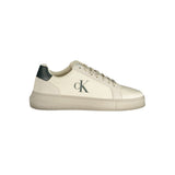 Calvin Klein White Polyester Sneaker for Men - Eco-Friendly Style