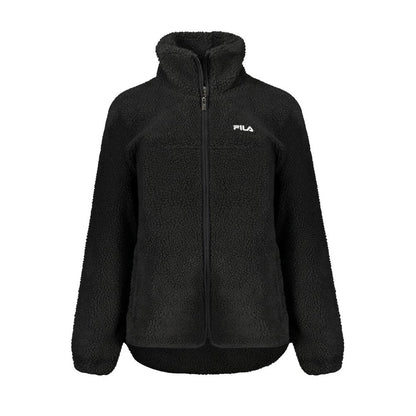 Fila zwarte polyester jassen en overjassen