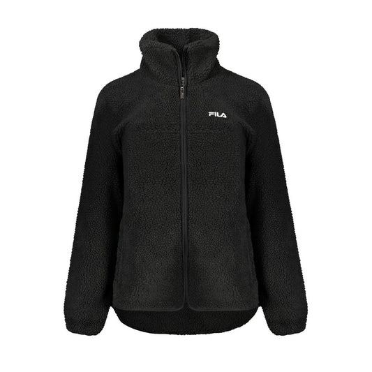 Fila zwarte polyester jassen en overjassen