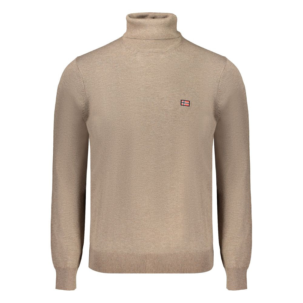 Pull en polyester brun, Norvège, 1963