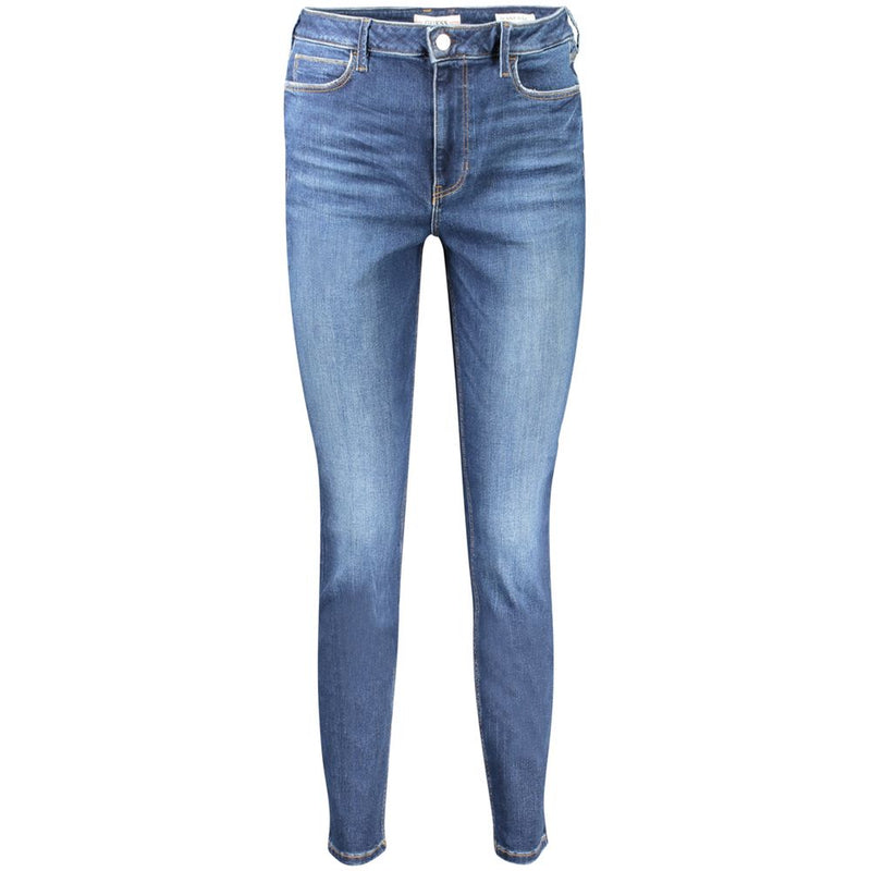 Guess Jeans Blue Cotton Women Skinny High Jeans