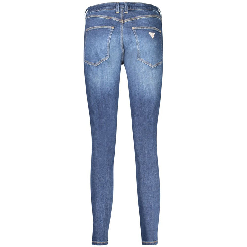 Guess Jeans Blue Cotton Women Skinny High Jeans
