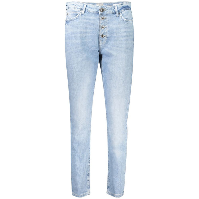 Guess Jeans Blue Cotton Women Jeans - Skinny High Fit