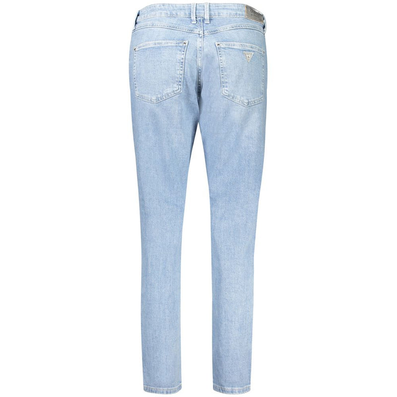 Guess Jeans Blue Cotton Women Jeans - Skinny High Fit