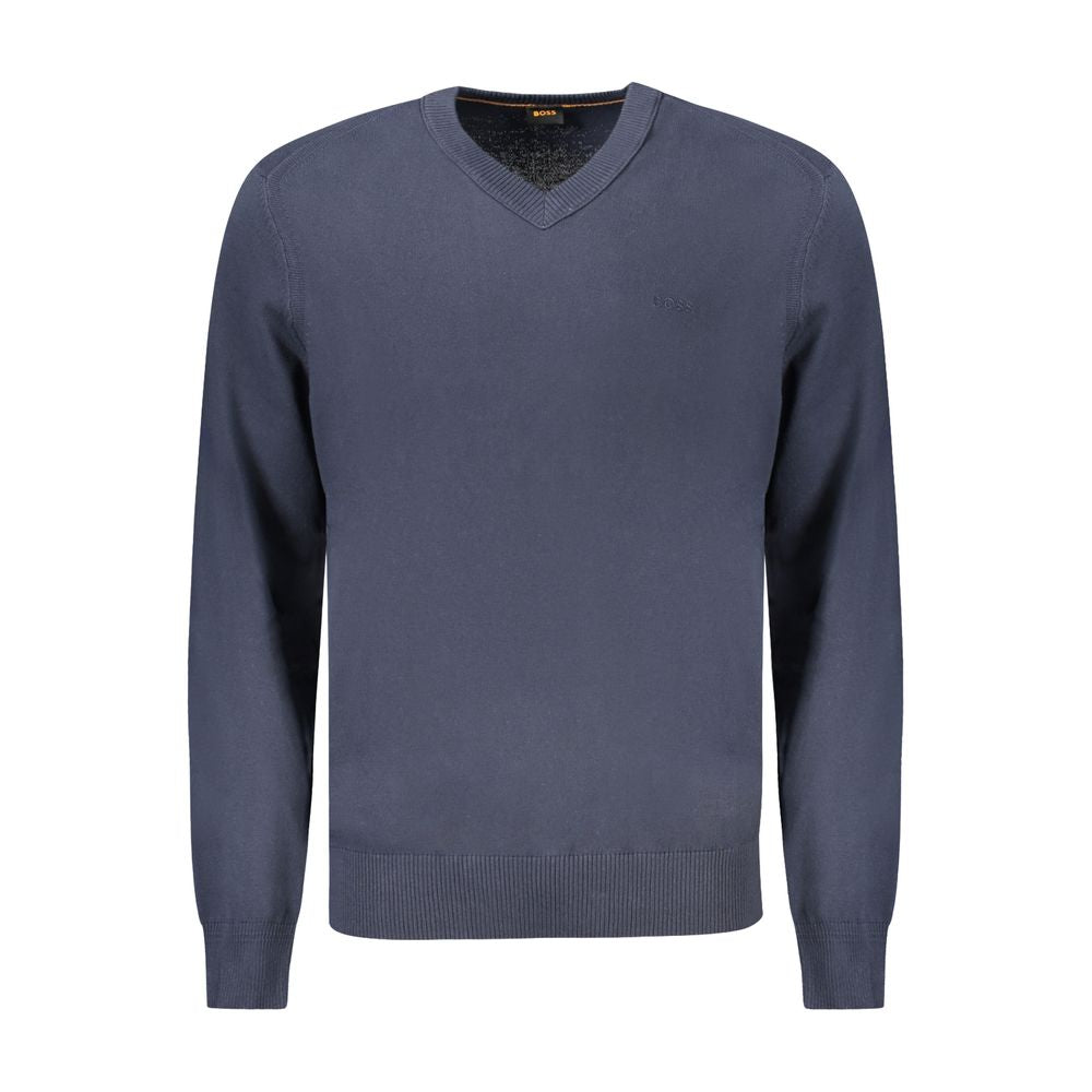Pull en coton bleu Hugo Boss