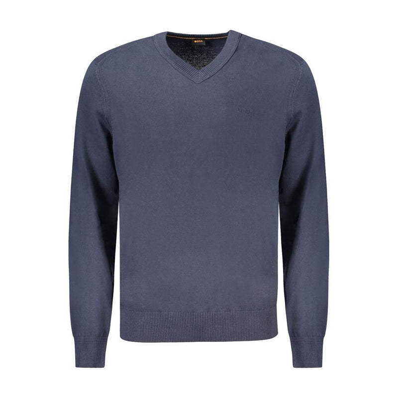 Pull en coton bleu Hugo Boss