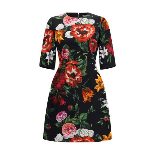 Dolce &amp; Gabbana bloemenprint midi-jurk
