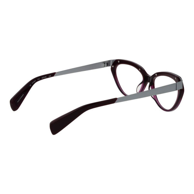 Yohji Yamamoto Purple Unisex Glasses Frame - Cat-Eye Style