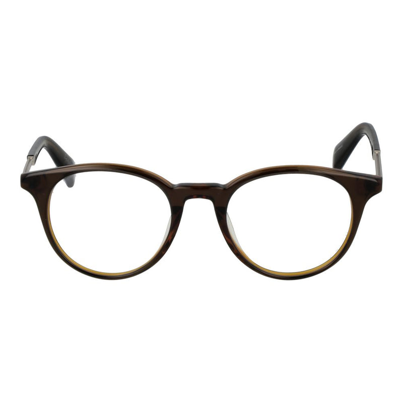 Yohji Yamamoto Bruin Heren Brilmontuur