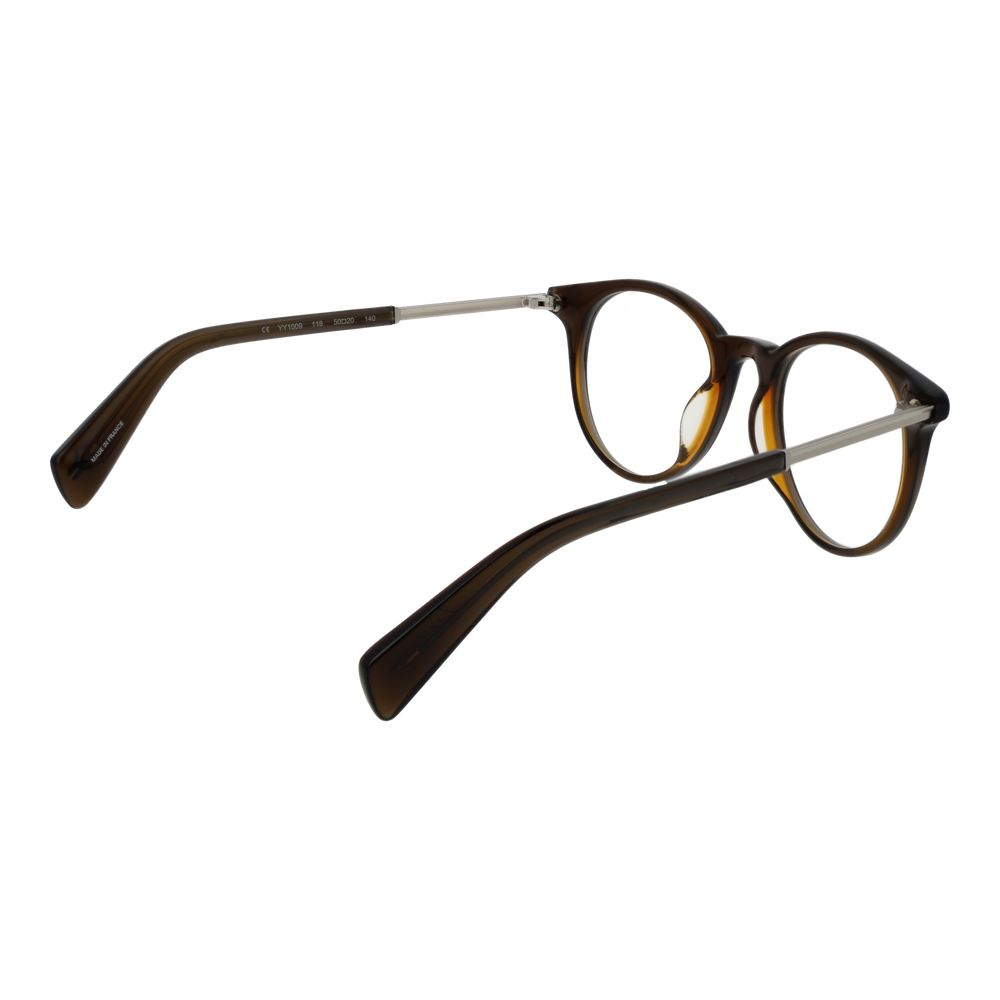 Monture de lunettes marron pour homme Yohji Yamamoto