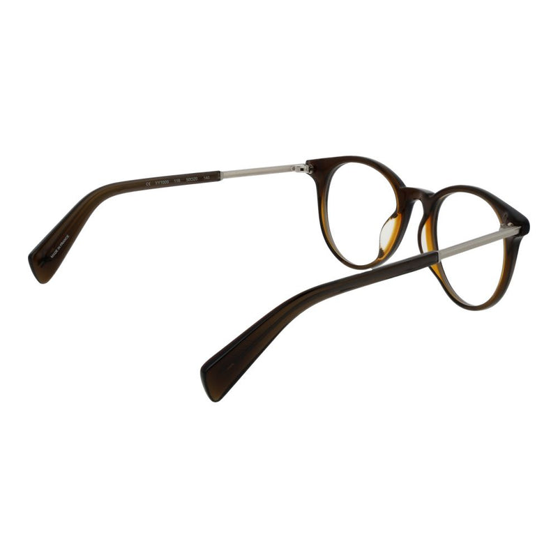 Yohji Yamamoto Bruin Heren Brilmontuur