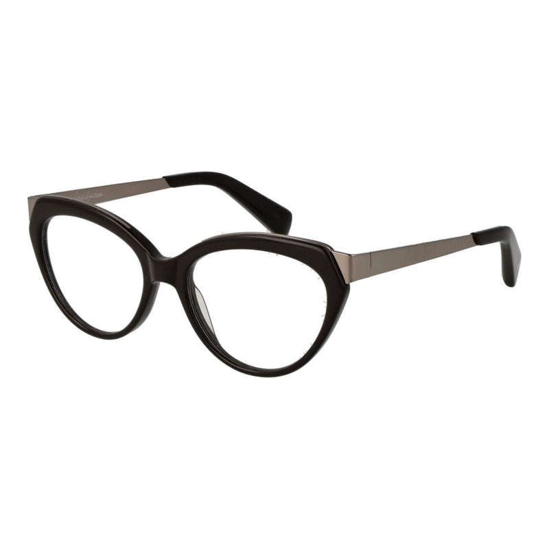 Yohji Yamamoto Brown Unisex Cat Eye Glasses Frame