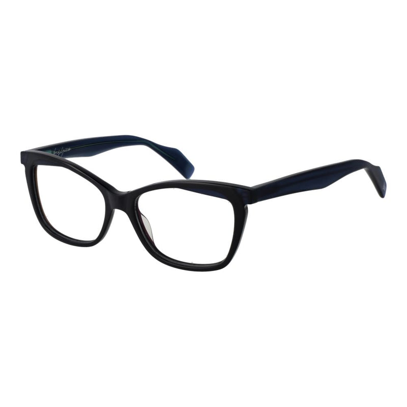 Yohji Yamamoto Blue Women Glasses Frame - Elegant Full-Rim Style