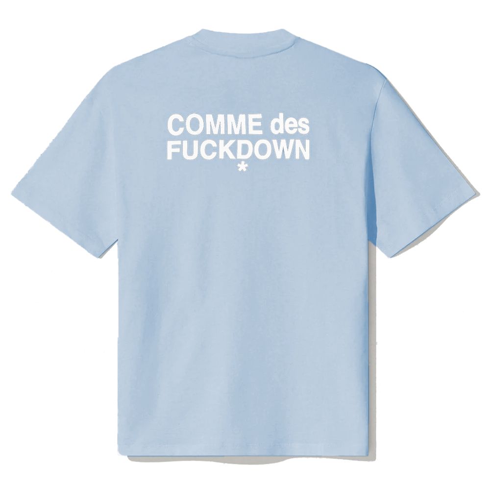 Comme Des Fuckdown Blauwe Katoenen Tops & T-Shirt