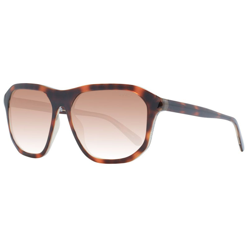 Guess Brown Unisex Sunglasses - Stylish Square Design