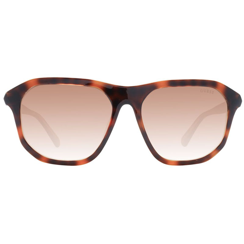 Guess Brown Unisex Sunglasses - Stylish Square Design
