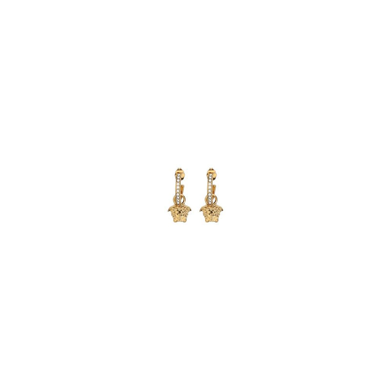 Boucles d'oreilles Versace avec tête de Méduse plaquée or - Luxe emblématique