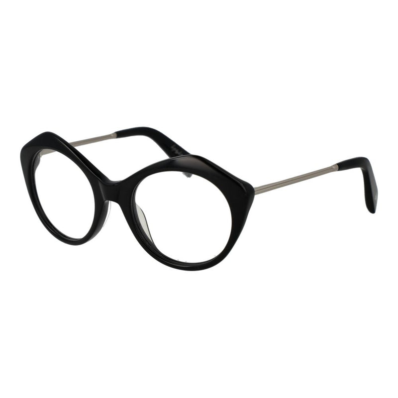 Yohji Yamamoto Black Women's Glasses Frame - Elegant Butterfly Design