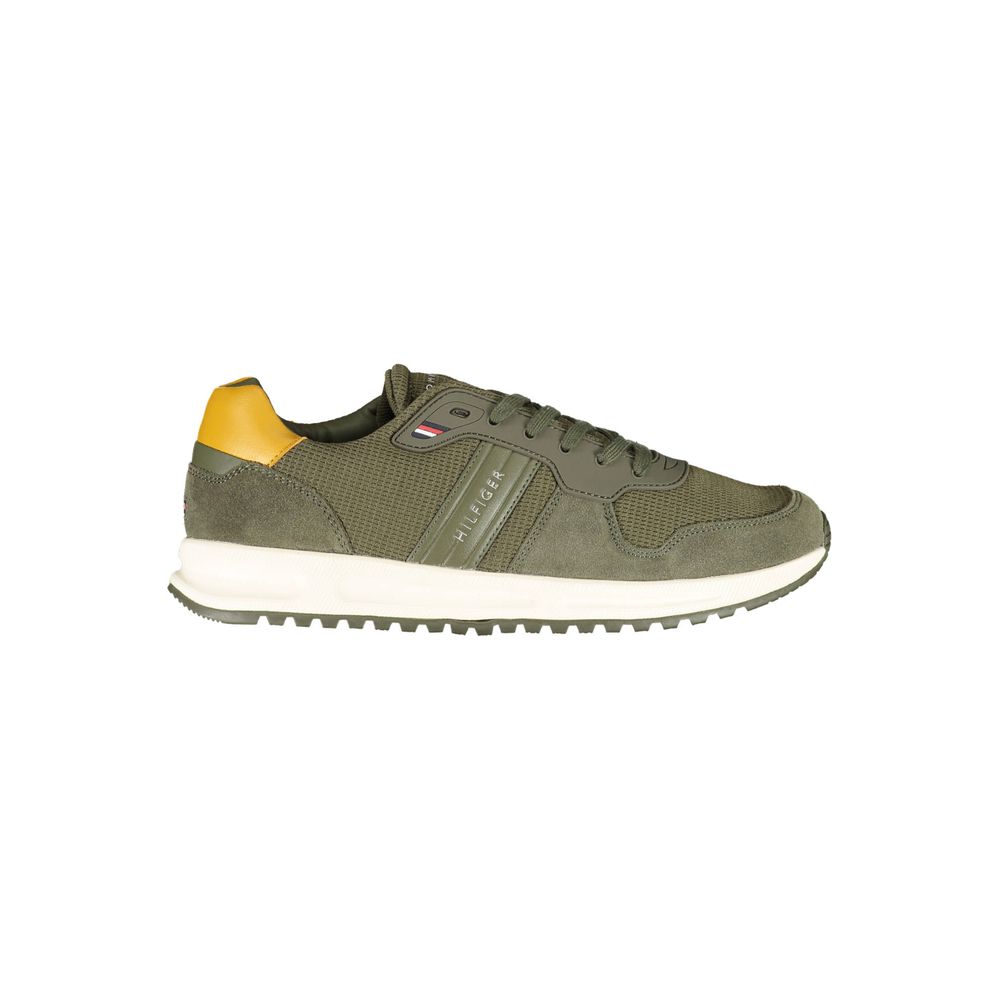 Tommy Hilfiger Green Polyester Sneaker for Men
