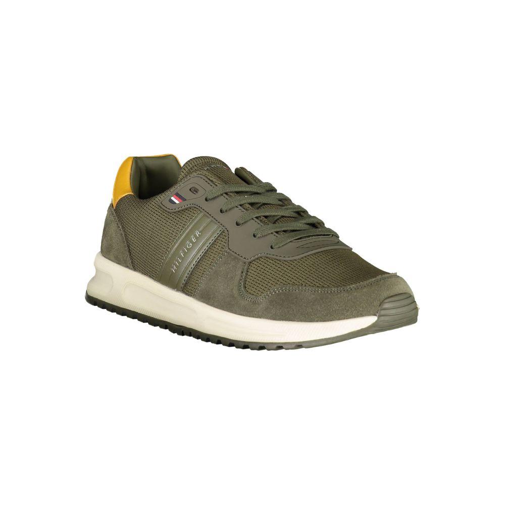 Tommy Hilfiger Green Polyester Sneaker for Men