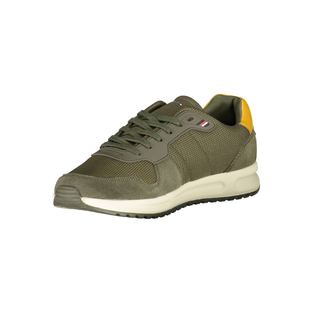 Tommy Hilfiger Green Polyester Sneaker for Men